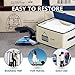 Cohotek Mini Steam Iron for Clothes, 120V/700W Portable Travel Iron for Crafts, Flat and Hang & Dry and Steamer Ironing, Fast Heating, Non-Stick Soleplate, Extra-Long Power Cord, 40ML Water Tank(Blue)