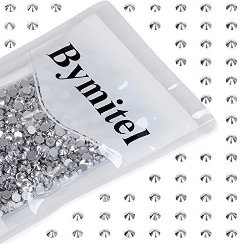 Image of 1440PCS Art Nail Rhinestones non Hotfix Glue Fix Round Crystals Glass Flatback for DIY Jewelry Making with one Picking Pen (ss20 1440pcs, Labrdor)