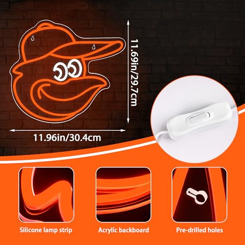 Image of Baseball Neon Sign for Wall Decor Baseball Neon Light Baseball Sport Led Neon Sign for Man Cave,Boys'Room,Club,Pub,Birthday Christmas Signs for Sports Fans,Man,Boys,Size 13.9 * 13.2inch(FMXD184)