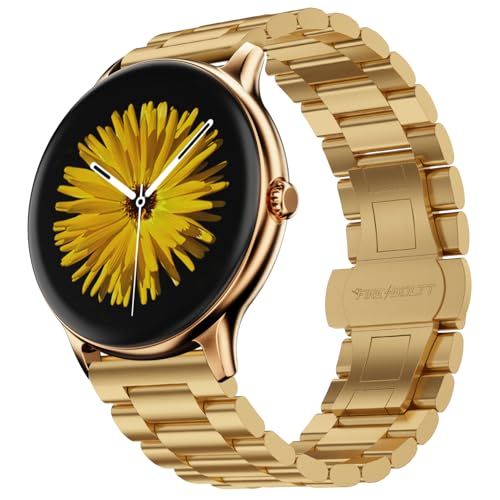 Fire-Boltt Newly Launched Phoenix Ultra Blaze Luxury Stainless Steel, Bluetooth Calling Smart Watch, AI Voice Assistant, Metal Body with 120+ Sports Modes, SpO2, Heart Rate Monitoring (Gold) (Image - 1)