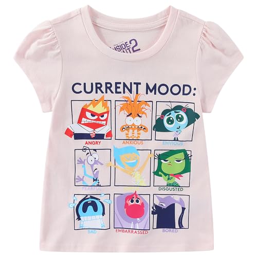 Disney Inside Out Girls Short Sleeve T-Shirt for Big Kids