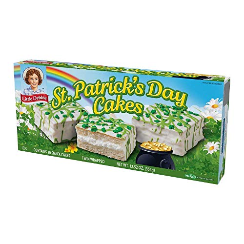 Little Debbie | St. Patricks Day Cake | Vanilla | 4 Count