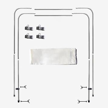 2 Bow Bimini Top, UV & Wind Protection, Ultra Inflatable Boat Sun Shade Canopy, Easy to Install