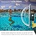 GEPULY 6''Dome Port for DJI OSMO Action 3 4 5 Pro Action Camera, Built-in Waterproof Housing Case and Floating Hand Grip, Extension Arm for Selfie 147FT(45M) for Diving Swimming Underwater Photography