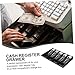 NUOBESTY Cash Register Insert Tray Bill Coin Sections Cash Drawer Tray Cashier Box Drawer