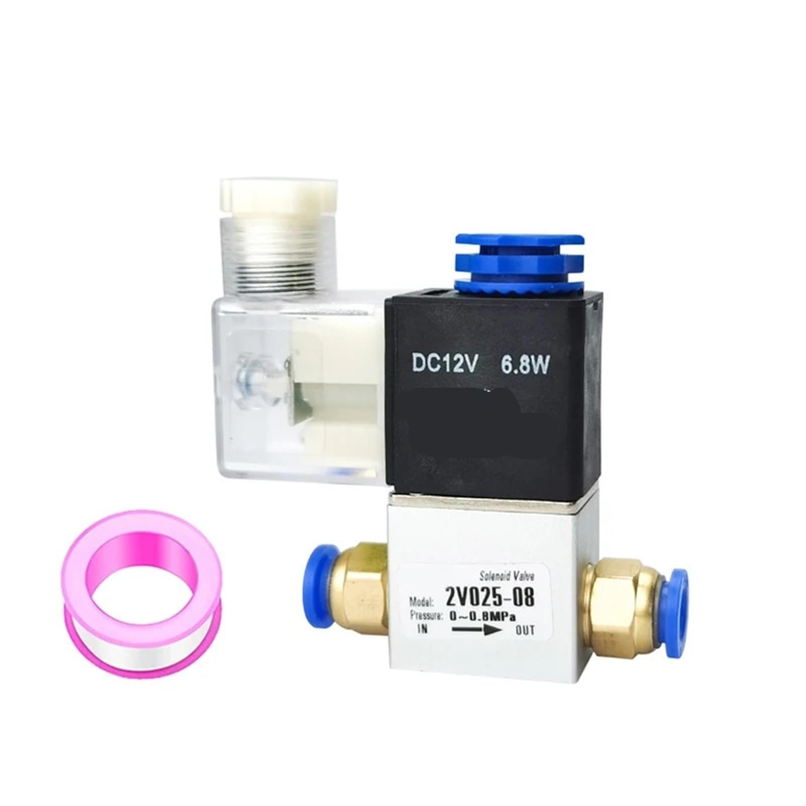 Électrovanne pneumatique 2V025-08 pour régulation de pression AC24V
