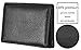Outrip Genuine Leather Business Card Holder Name Card Case Credit Card Wallet with ID Window RFID Blocking (Black)