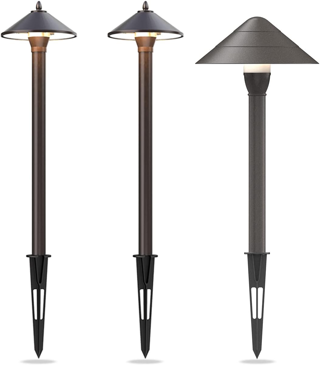 GOODSMANN Landscape Lighting Low Voltage Path Lights 2PK 10 Watt 25