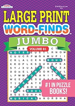 Paperback JUMBO Large Print Word-Finds Puzzle Book-Word Search Volume 81 Book