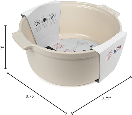 Miniatura 10 de Peugeot - Appolia Soufflé Dish - Utensilios de cerámica para horno con asas - Azul, 8.75 x 3 pulgadas