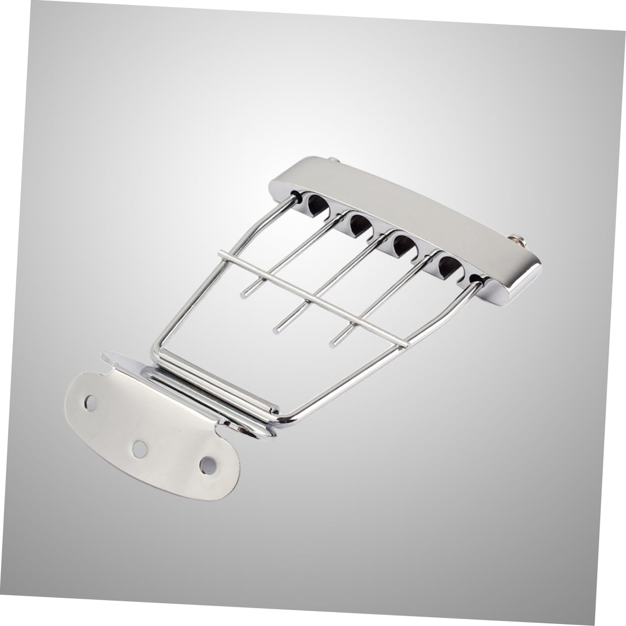 ifundom 3sets Bridge Tailpiece Easy Install Guitar Tailpiece Rest for Guitar Sturdy Steel Zinc Alloy 4string*3