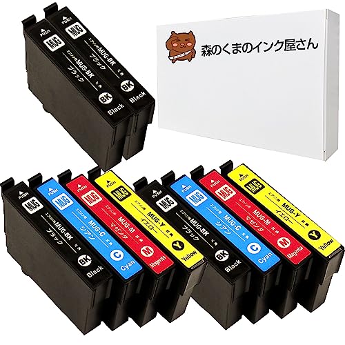 Amazon.co.jp: 森のくまのインク屋さん MUG-4CL+MUG-BK 4色セット×2+黒