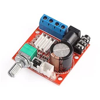 DROK® Mini Stereo AMP Audio Amplify Board Digital Portable Ampli Module 10W+10W Dual Channel Amplifier Class-D 12V DC Amplifier for PC Speaker Car Auto Motor Automotive Vehicle Motorcycle