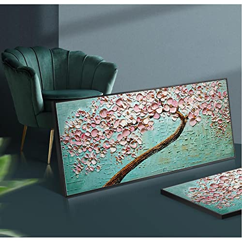 Peinture sur toile abstraite 90x180cm grand format moderne salon décor