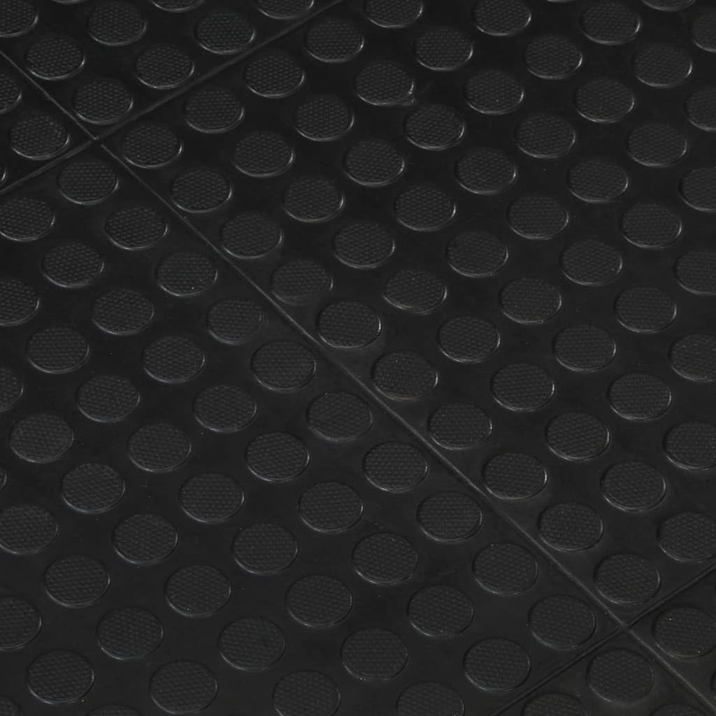 Gummimatte 90x120 cm 12 mm Bodenschutzmatte rutschfeste Bodenfliese für Fitnessstudio Garage