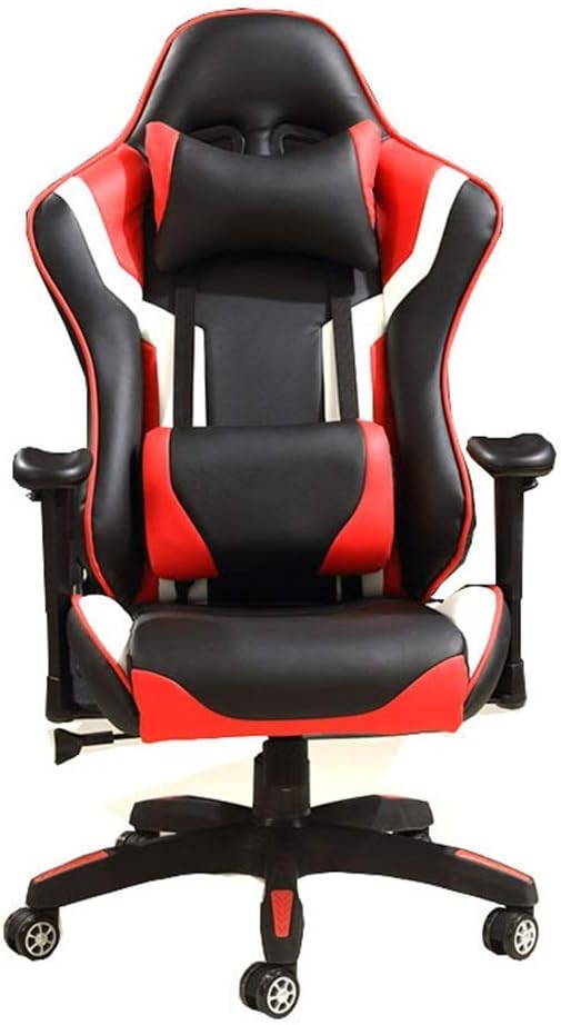 Gaming Video Game Chair Game Chair High Back Racing Office Chair PU Leather Gaming Chair with Headrest Lumbar Support for Office Area Adult Racing Computer Gaming Chair