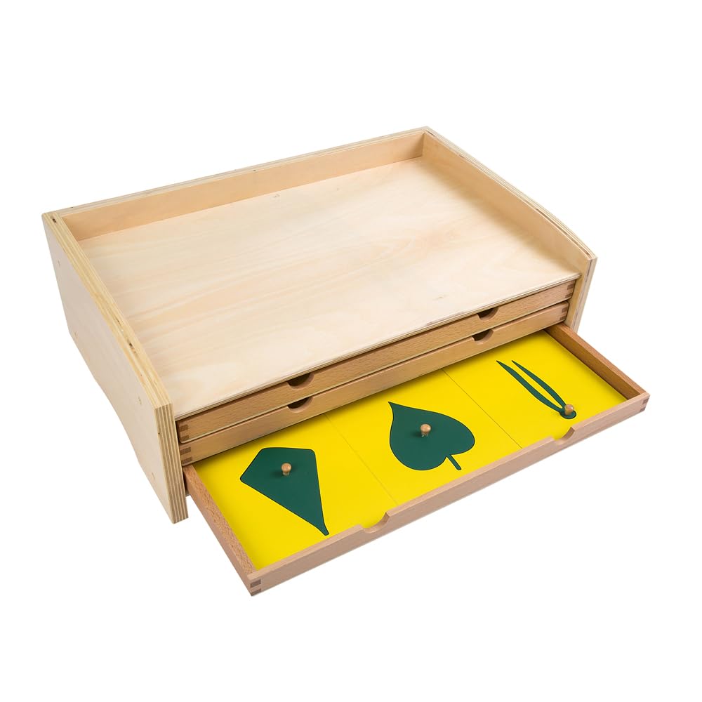 Kinderhuis Botany Leaf Cabinet 18 Inserts Set, Montessori Materials, Montessori Casa Materials, Montessori elementery, Age 3-6, Age 6-9, Waldorf, Homeschool Materials, Forest School