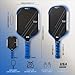 AMA SPORT Carbon Fiber Pickleball Paddles USAPA Approved 16mm Pickleball Paddle Friction Textured Surface Thermoformed Pickleball Racket with Propulsion PP Honeycomb Core (NXT 01 MAX-Blue)