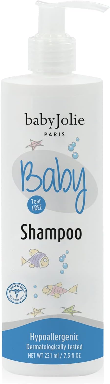 Baby Jolie Baby Care No Tear Shampoo for Babies Infants Toddlers 7.5 oz with Natural Ingredients