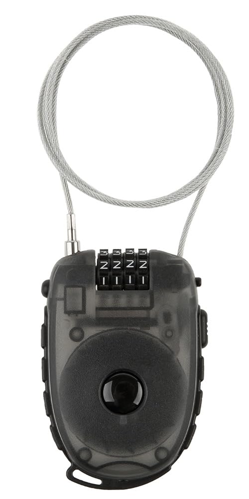 M-Wave Lock 'N' Roll D 24.9 Combination Lock, Black