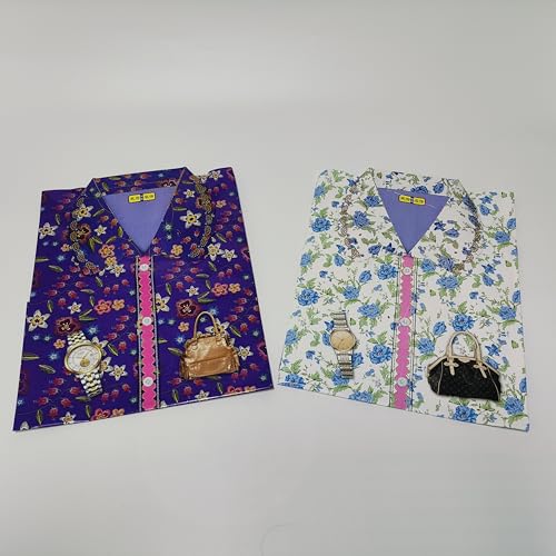 Aimela Joss Paper Shirt Set Ancestor Worship Money Essential sacrificial supplies for Hungry Ghost Festival All Souls Day Ching Ming Festival(Random Style) (Ladies\' Style) - Thumbnail 5