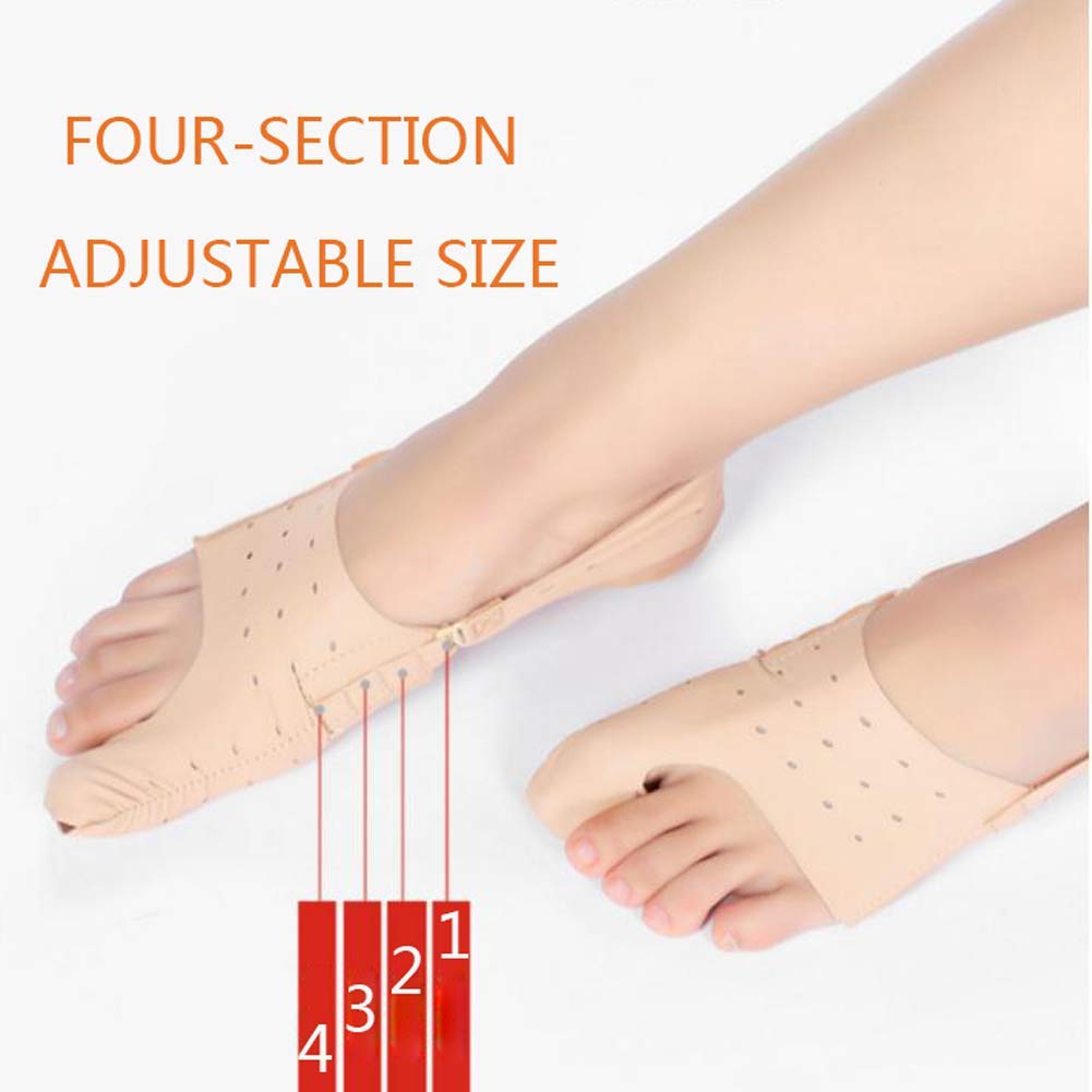 Daumen Valgus Corrector Einstellbarer Druck, Bunion Correctors Rutschfester Verschleiß Atmungsaktive Komfortkorrektur Schmerzlinderung Unisex Beige-Right-S