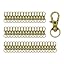 Bronze 50pcs Length: 1.26inch(32mm) Inside width: 0.39inch(10mm)