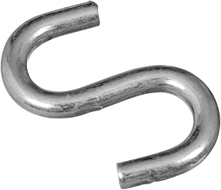 National Hardware N121-616 V2076 Open S Hooks in Zinc plated, 4 pack