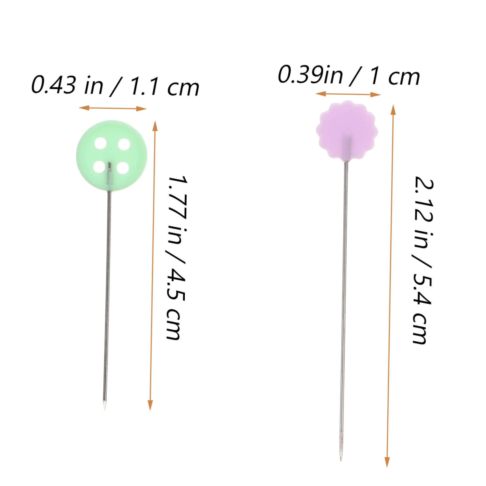 ERINGOGO 200Pcs Durable Sewing Pins for Crafting Includes Buckle and Star Pins for Fixing Handwork and Patchwork Modifications for Various Occasions