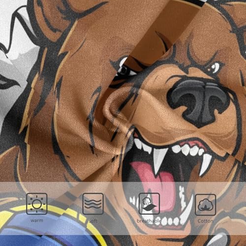 Cotton Toddler Underwear Custom Cartoon Bear White Cute Panties Girl Stylish Briefs Kids Undies 2t3