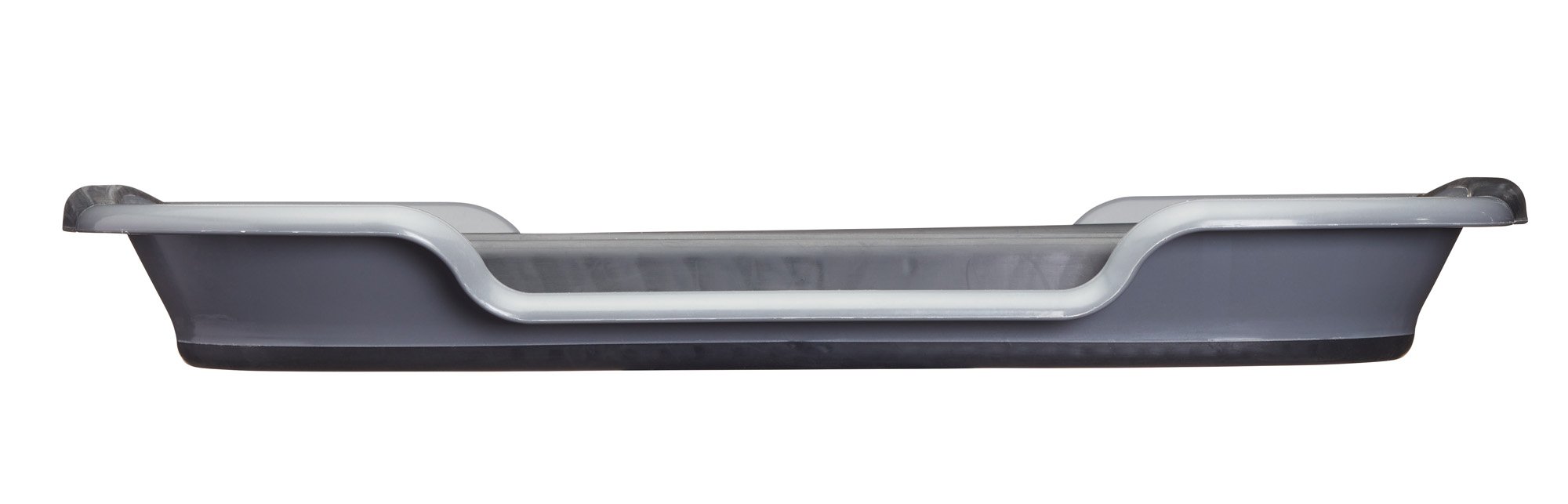 MasterClass Smart Space Cesto per il bucato pieghevole in plastica di grandi dimensioni, 60,5 x 40 x 28 cm (24" x 15,5" x 11") - Nero/Grigio