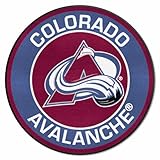 FANMATS 18868 Colorado Avalanche Roundel Rug - 27in. Diameter