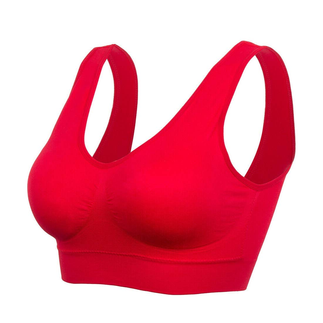 Boolavard® 3-Piece Set Confort Sport Bra: Blanco, Negro y Color de la Piel.