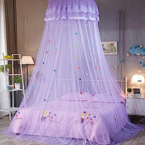 Moustiquaire de lit contre insectes auvent de lit princesse violet