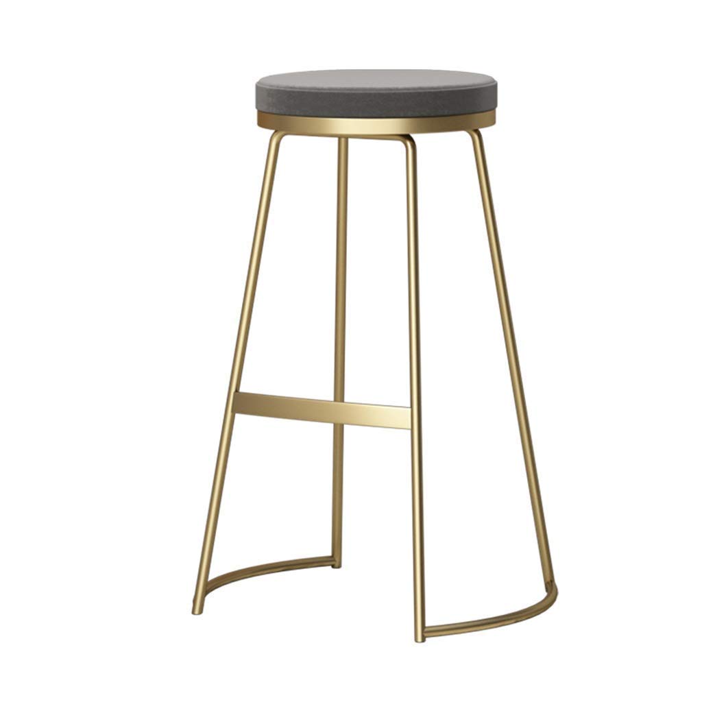 Buy Bar stool Retro bar stool Wooden seat Metal legs Chair Pedestal