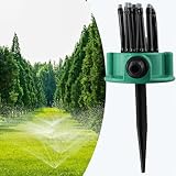 Flexibler Rasensprenger mit 12 Röhren für Garten, Hof, Terrasse, 360° Bewässerungsspray mit...