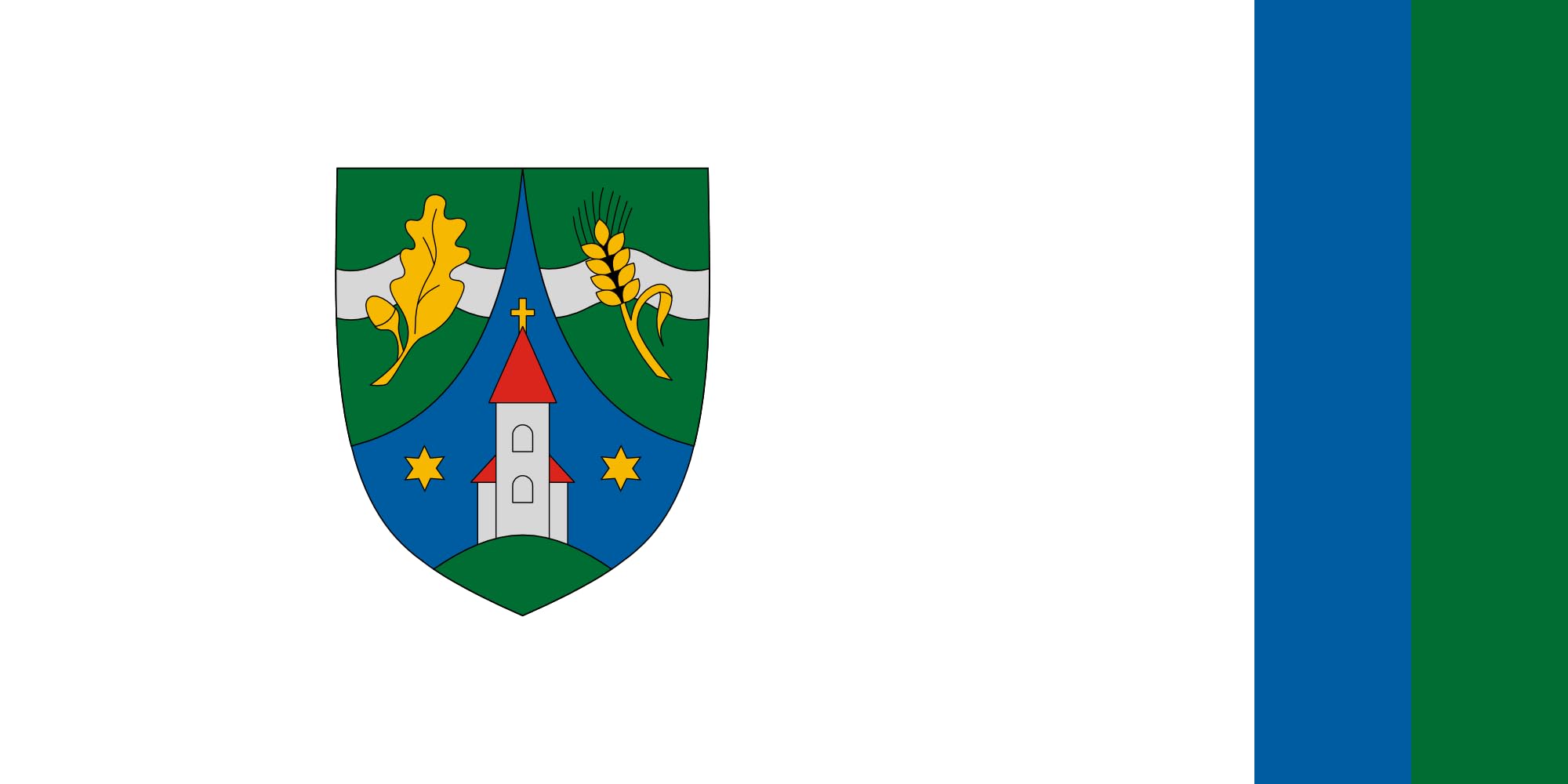 Drapeau Large Pókaszepetk idéal pour pavoiser votre jardin et événements locaux