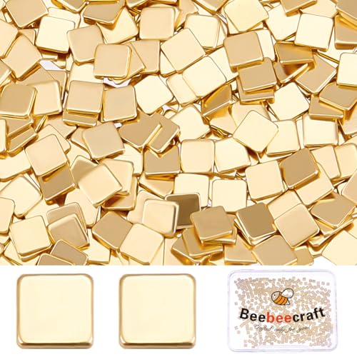 Image of Beebeecraft 1 Box 500Pcs Solder Chips Gold 2x2mm Easy Welding Soldering Precut Chips Tiny Square Low Temp for Jewelry Making Repair