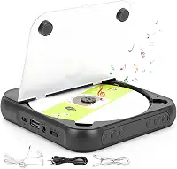 Mini CD Player, DVD Player, Carregamento USB, 2000mAh, Conexão Sem Fio Suportada, CD Player Portatil, DVD Player, Leitor de CD E DVD Externo, Leitor de CD/DVD