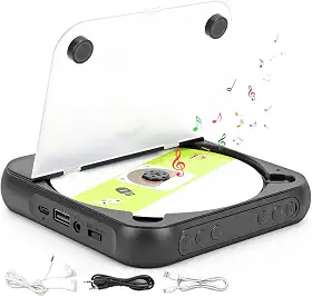 Mini CD Player, DVD Player, Carregamento USB, 2000mAh, Conexão Sem Fio Suportada, CD Player Portatil, DVD Player, Leitor de CD E DVD Externo, Leitor de CD/DVD