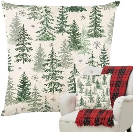 Fundas de almohada de Navidad, fundas de almohada decorativas, fu...