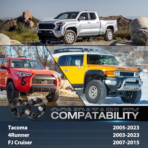 Image of Nilight 3 inch Leveling Kit for Tacoma 2005-2023 /4Runner 2003-2023 Actual about 1.49 inch Strut Spacer, Suspension Strut Spacers, Raise Front End, Fix Rake for Towing /Hauling & Improved Stance