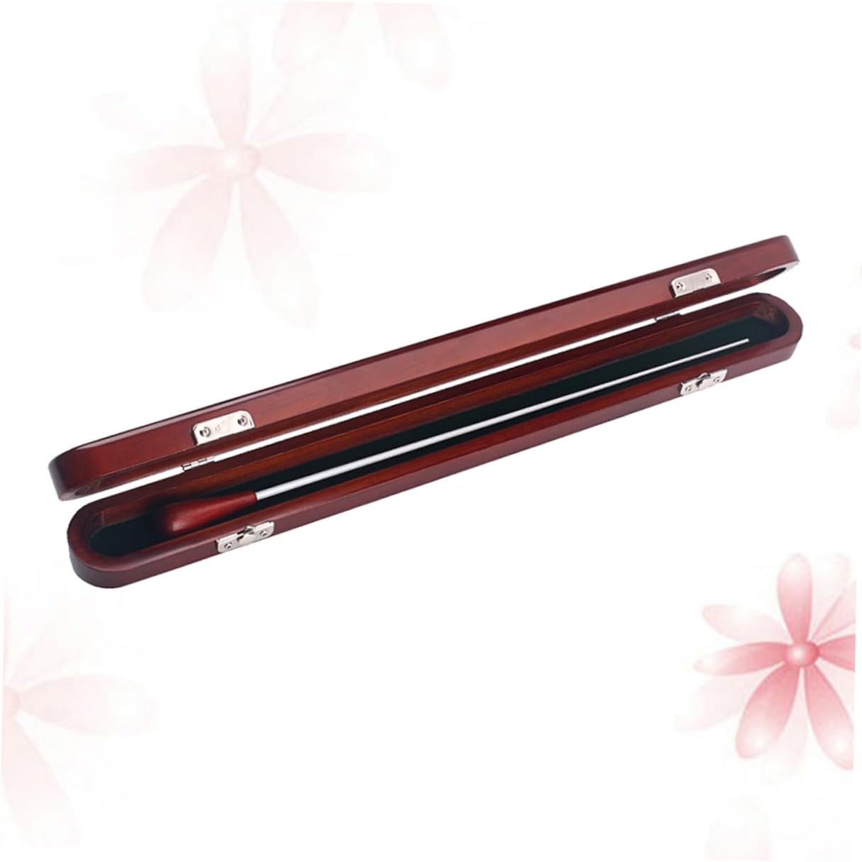 TOYANDONA Wooden Orchestra Baton with Storage Box Rc Conductor Wand for Music Directors Balanced Design for Teachers and Students Elegant Brown Finish