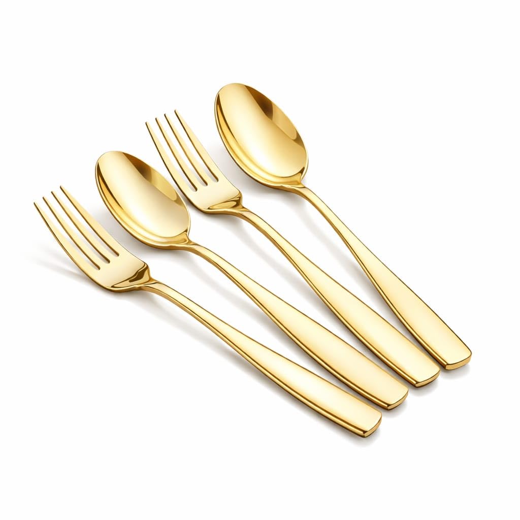 Matte Black Spoon & Fork Set - Stainless Steel Cutlery -17 Matte Black Spoon & Fork Set - Stainless Steel Cutlery -17