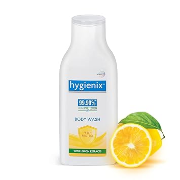 Hygienix Fresh Protect Body Wash, With Lemon Extracts, Safe For Adults & Kids, 500ml Shower Gel