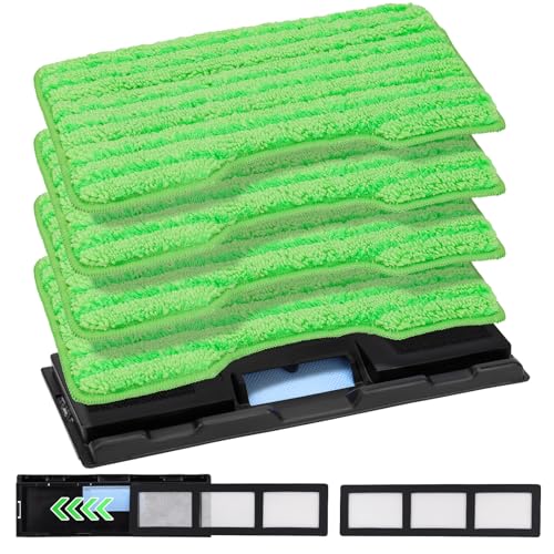 Image of Reusable for Shark Vacmop Replacement Pads: Wet Dry Vac Mop Pads Refills For Shark Vacmop Pro Cordless Vacuum Mop Vac Mopvac VM252 VM200 VM200p12 VMP30 VM190 VM250 hard floor Cleaner mopping Pad 7pack