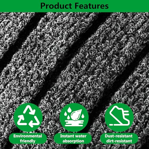 Tapis de Porte Antidérapant et Absorbant Grand Format - 4