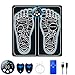 ZQQO EMS Foot Massager - Electric Foot Massagers for Pain and Circulation with 8 Modes & 29 Intensities, Feet Massager Machine for Plantar Fasciitis with 2 Pulse Patch as Gifts for Men & Women
