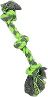 Brinquedo de Corda com 3 Nós para Cachorro, 29 cm, Algodão e Nylon