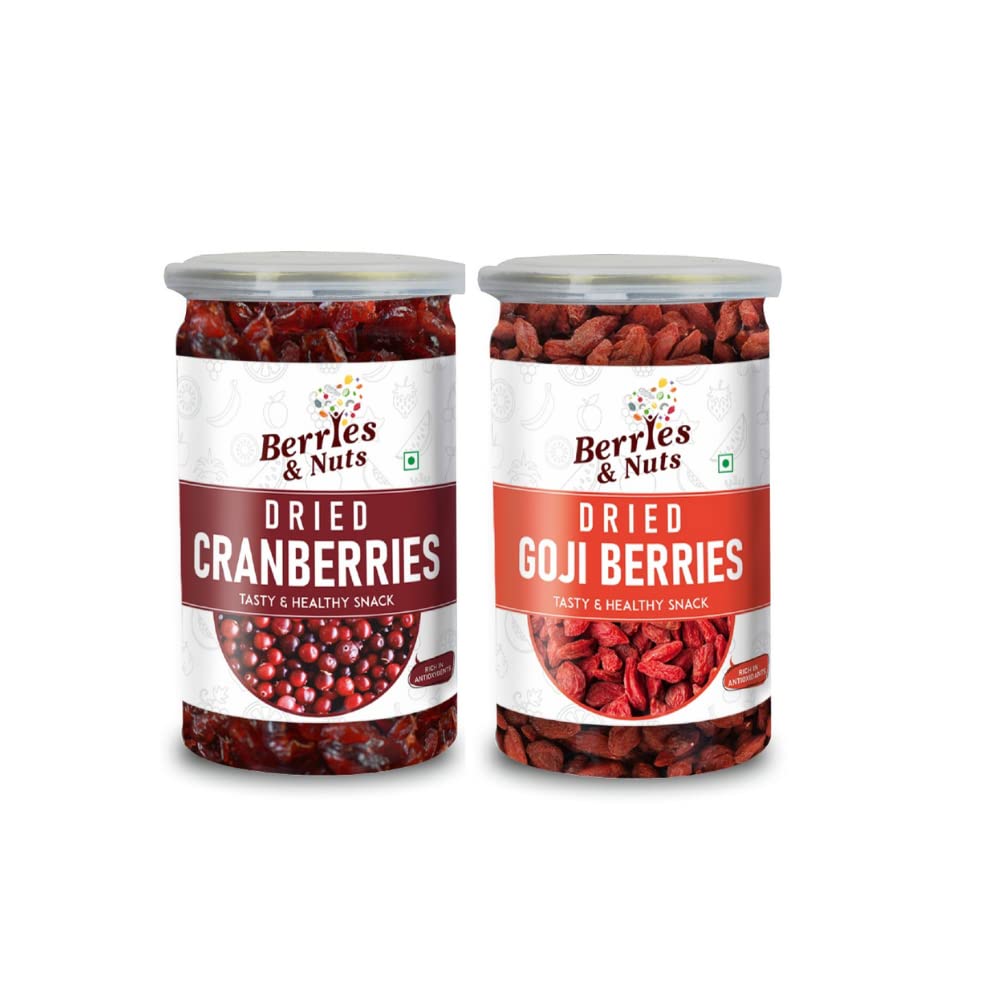 Berries And Nuts Dried Cranberries & Gojiberries Combo | Cranberry 200 Grams & Gojiberry 160 Grams (B0B5NL1FZL) Amazon Price History, Amazon Price Tracker